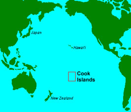 Cook Islands map